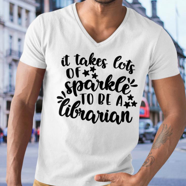 It Takes Lots Of Sparkle To Be A Librarian Men V-Neck Tshirt