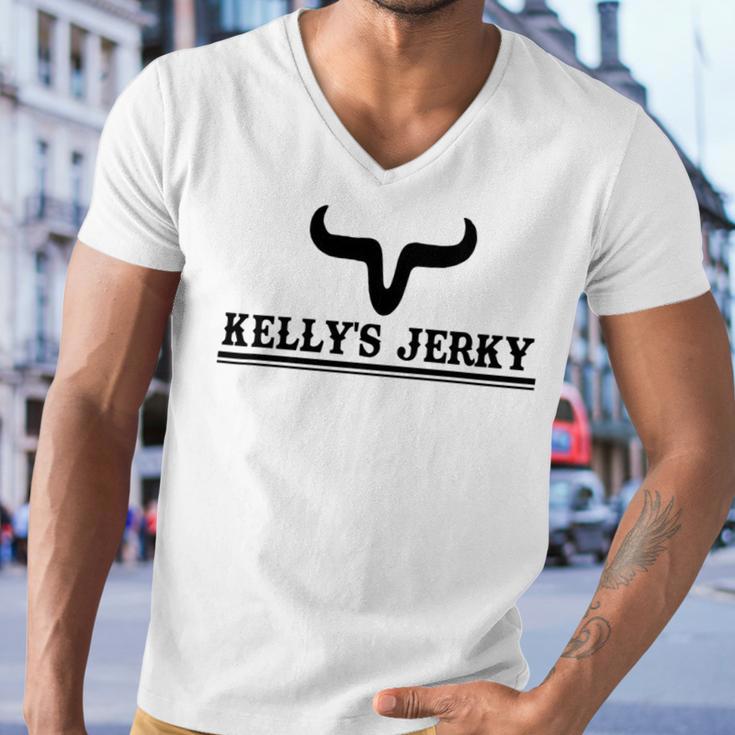 Kellys Jerky Custom Design Men V-Neck Tshirt