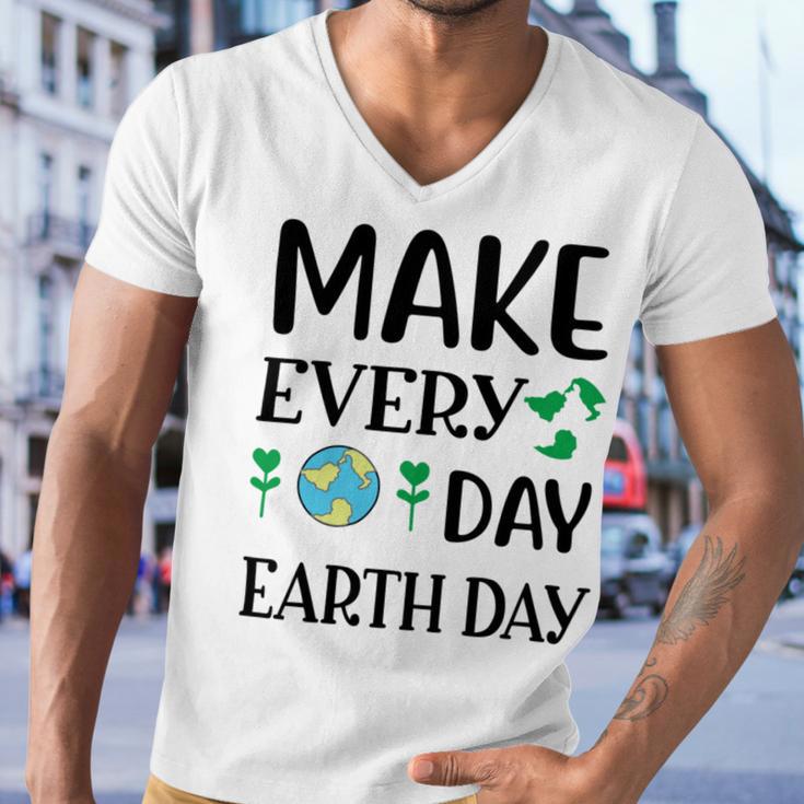 Make Every Day Earth Day Men V-Neck Tshirt