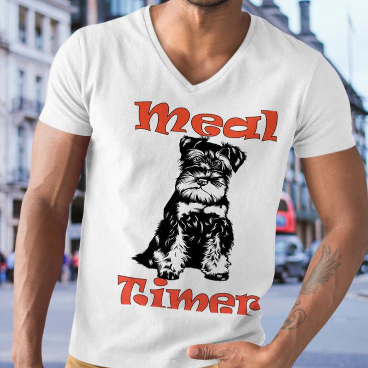 Miniature Schnauzer At Home Meal Timer Multi Tasking Dog Men V-Neck Tshirt