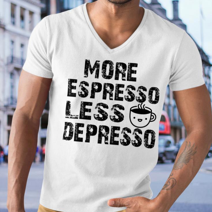 More Espresso Less Depresso Men V-Neck Tshirt