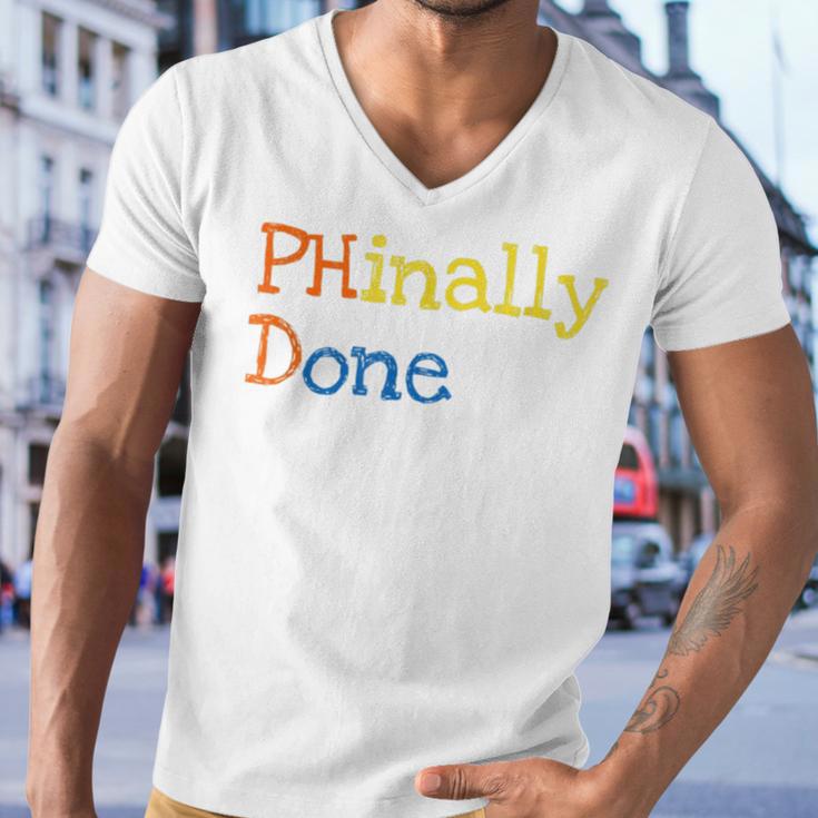 Phinally Done Men V-Neck Tshirt