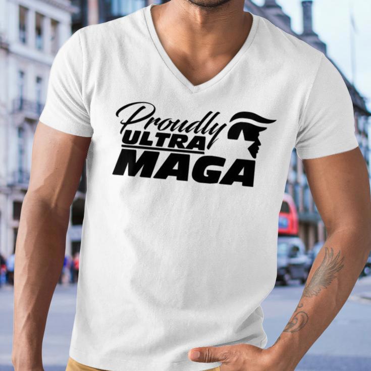 Proudly Ultra Maga Decallets Go Brandontrump Was Rightmandate Freedom Sticker Men V-Neck Tshirt