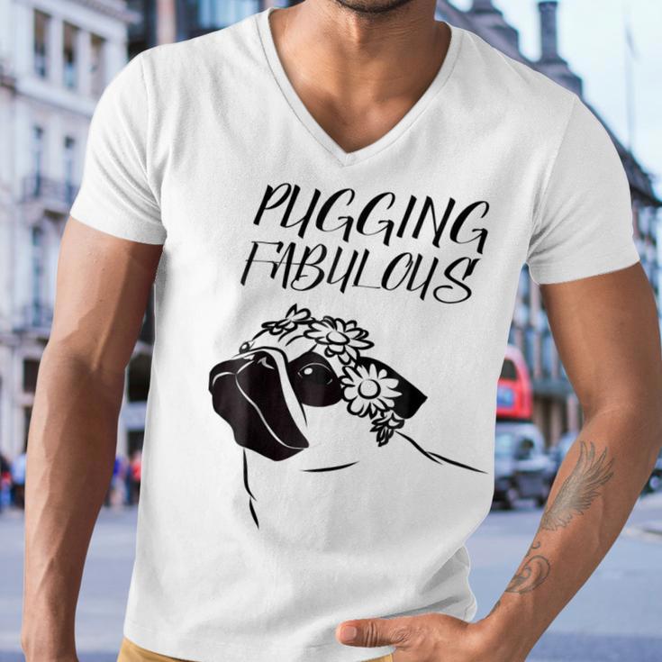 Pugging Fabulous Pug Lovers Men V-Neck Tshirt