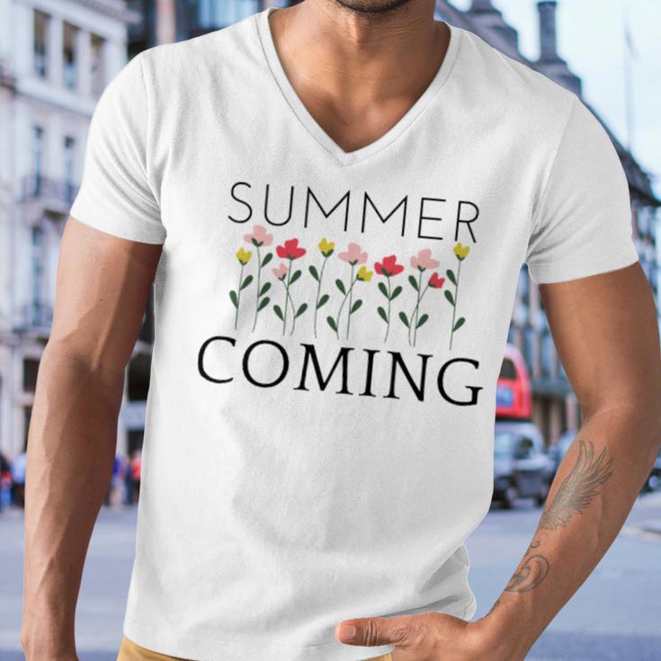 Summer Coming Men V-Neck Tshirt