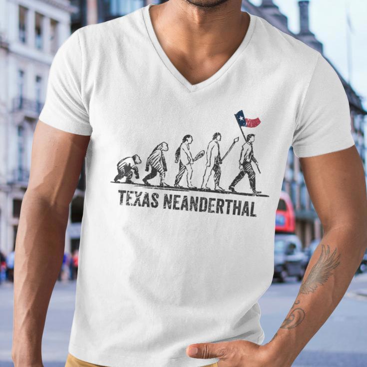 Texas Neanderthal Thinking Men V-Neck Tshirt