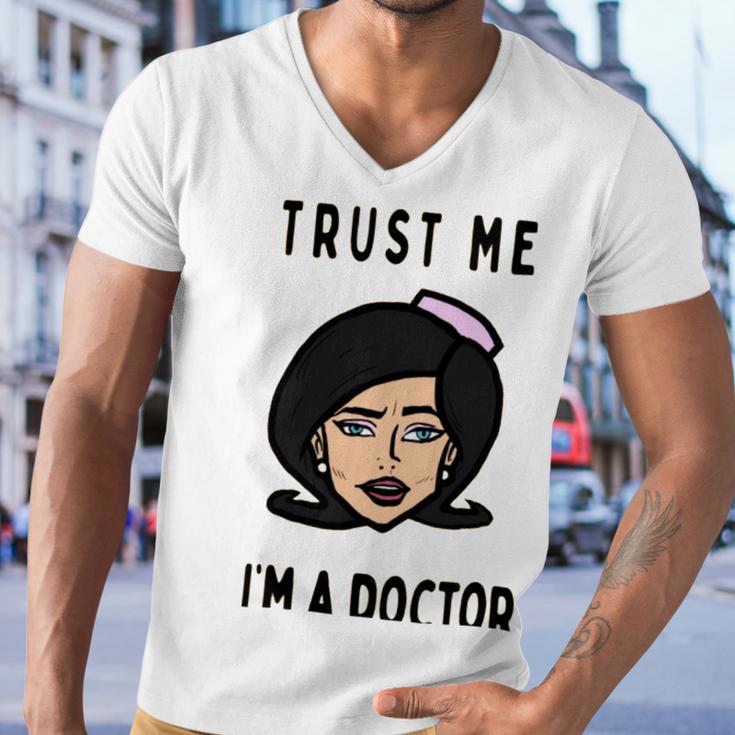 Trust Me Im A Dogtor Doctor Dog 672 Shirt Men V-Neck Tshirt