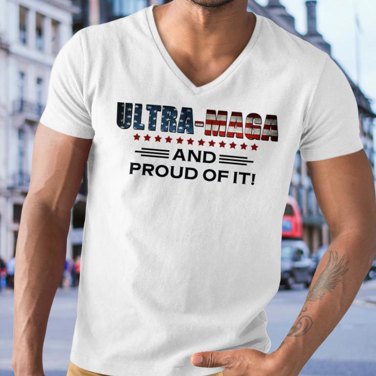 Ultra Maga And Proud Of It Antibiden Men V-Neck Tshirt