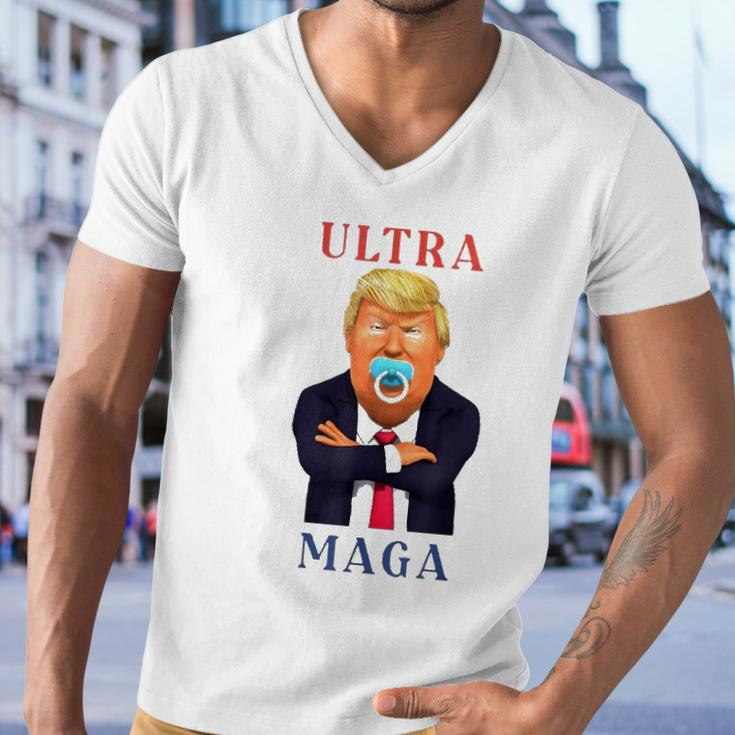 Ultra Maga Donald Trump Make America Great Again Men V-Neck Tshirt