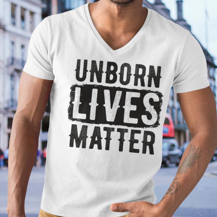 Unborn Lives Matter Men V-Neck Tshirt