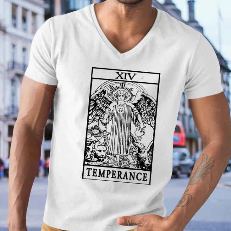 Vintage Tarot Card Temperance Card Occult Tarot Men V-Neck Tshirt