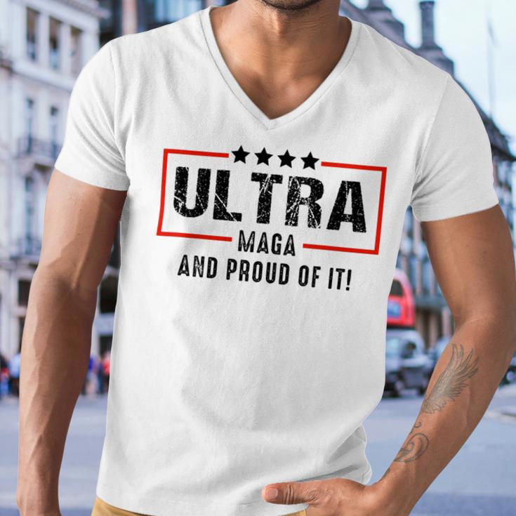 Vintage Ultra Maga And Proud Of It Men V-Neck Tshirt