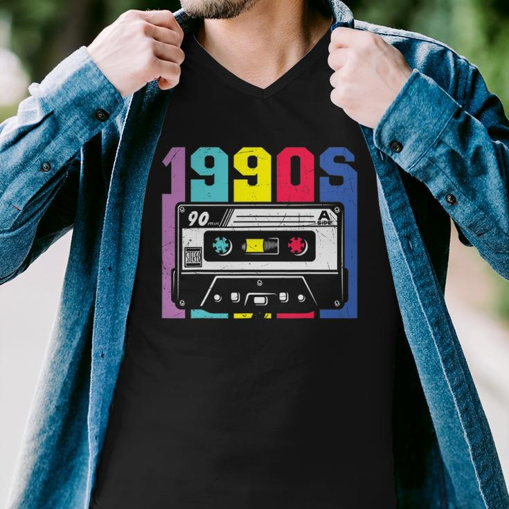 1990S Vibe 90S Costume Retro Vintage 90’S Nineties Costume Men V-Neck Tshirt