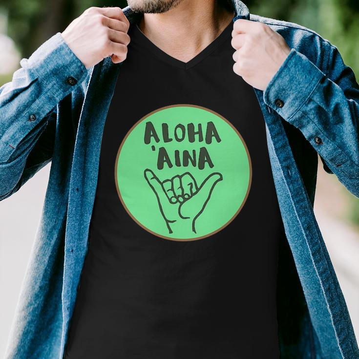 Aloha Aina Love Of The Land Men V-Neck Tshirt