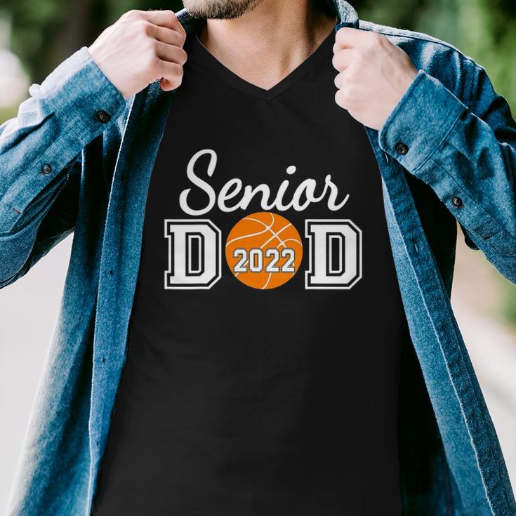 Basketball Senior Dad Class Of 2022 Senior Daddy Men V-Neck Tshirt