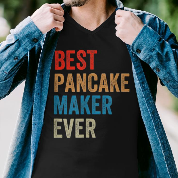 Best Pancake Maker Ever Baking For Baker Dad Or Mom Men V-Neck Tshirt