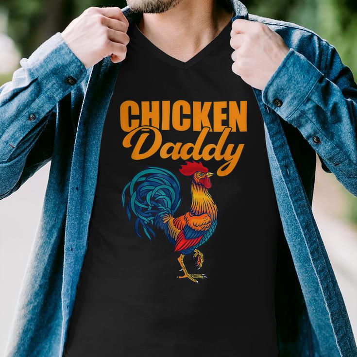 Chicken Chicken Chicken Daddy Chicken Dad Farmer Poultry Farmer Men V-Neck Tshirt