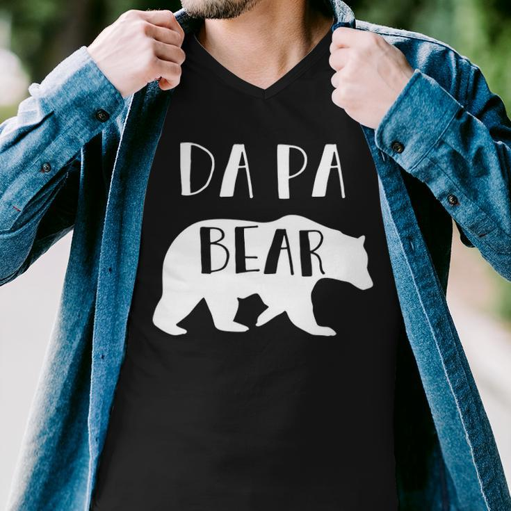 Da Pa Grandpa Gift Da Pa Bear Men V-Neck Tshirt
