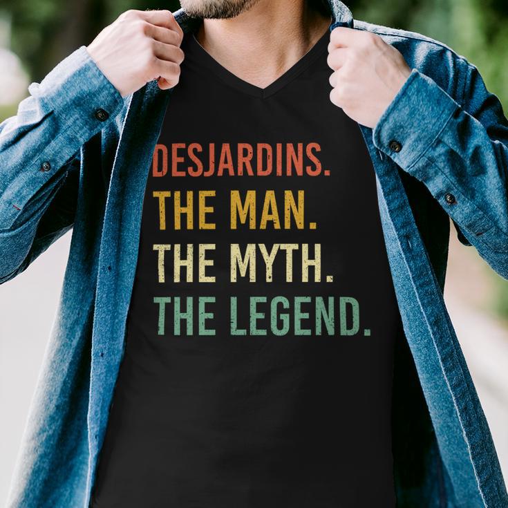 Desjardins Name Shirt Desjardins Family Name V2 Men V-Neck Tshirt