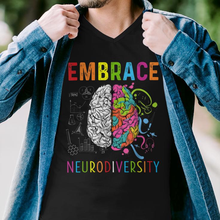 Embrace Neurodiversity V2 Men V-Neck Tshirt