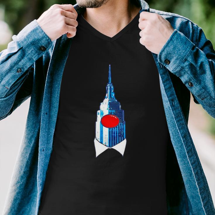 Empire State Building Clown State Of New York Men V-Neck Tshirt