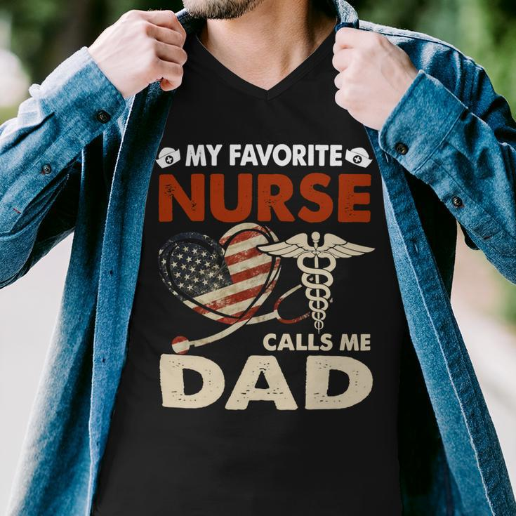 Father Grandpa Mens My Favorite Nurse Calls Me Daddad Papa Gi333 Family Dad Men V-Neck Tshirt