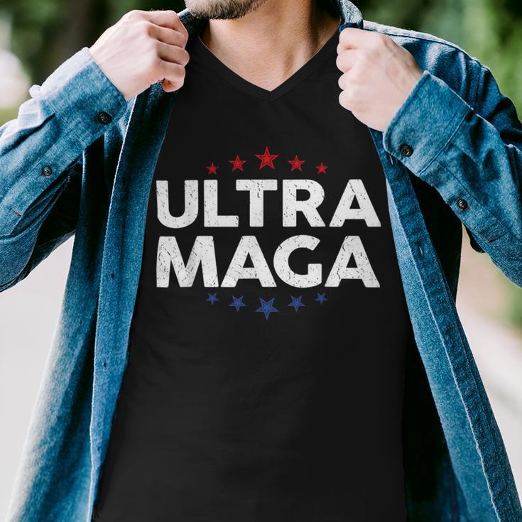 Funny Anti Joe Biden Ultra Maga Support Trump Patriotic Men V-Neck Tshirt