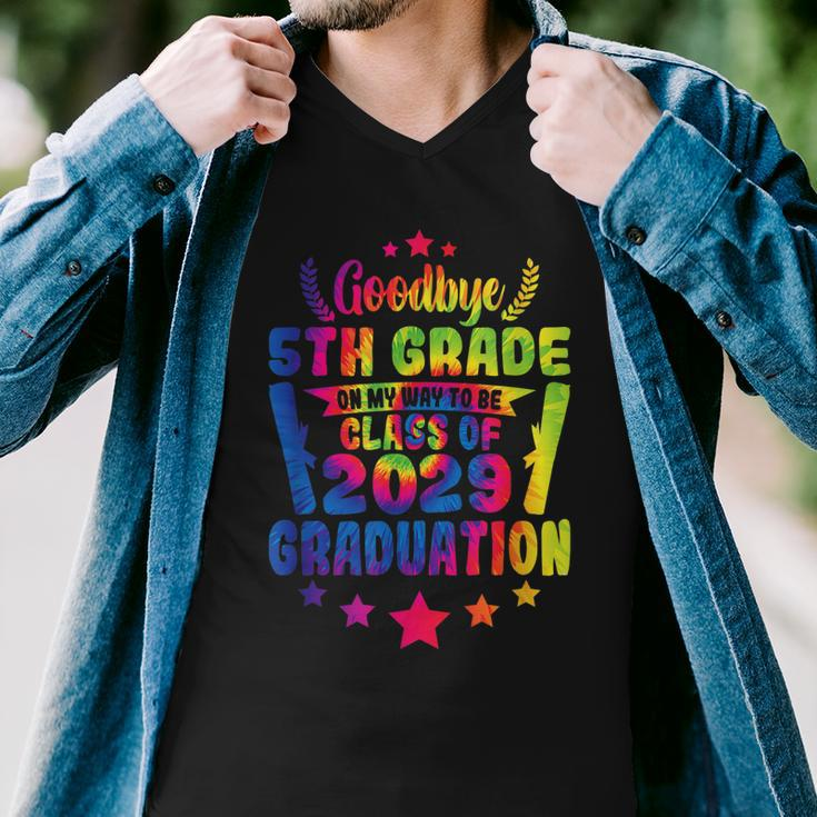 Goodbye 5Th Grade Class Of 2029 Graduate 5Th Grade Tie Dye Men V-Neck Tshirt