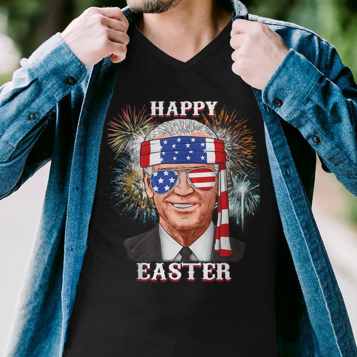 Happy Easter Confused Joe Biden 4Th Of July Funny Men V-Neck Tshirt