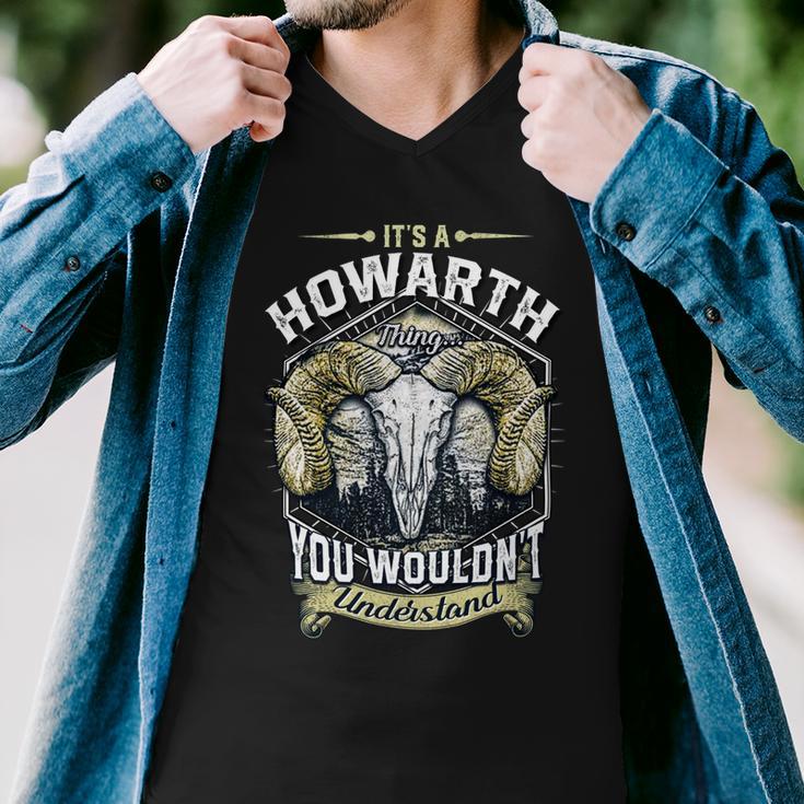 Howarth Name Shirt Howarth Family Name V3 Men V-Neck Tshirt