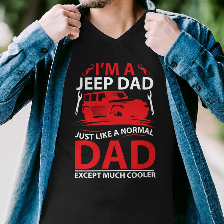 Im Ajeep Dad Men V-Neck Tshirt