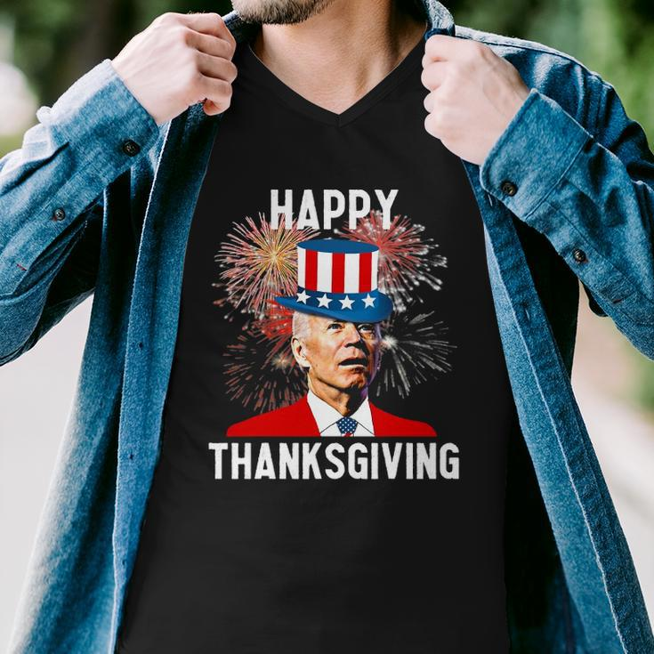 Joe Biden Thanksgiving For Funny 4Th Of July Men V-Neck Tshirt