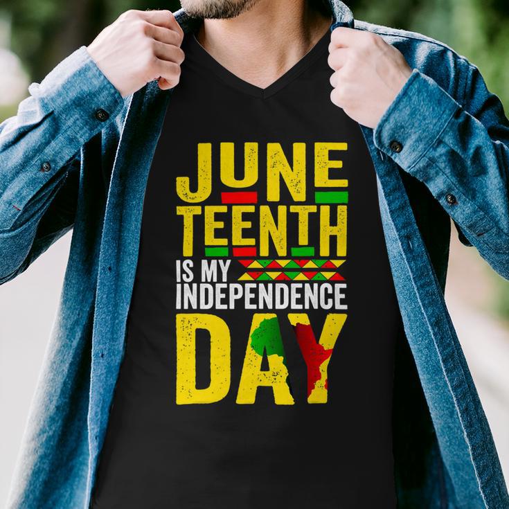 Juneteenth Is My Independence Day 1865 African American Men V-Neck Tshirt