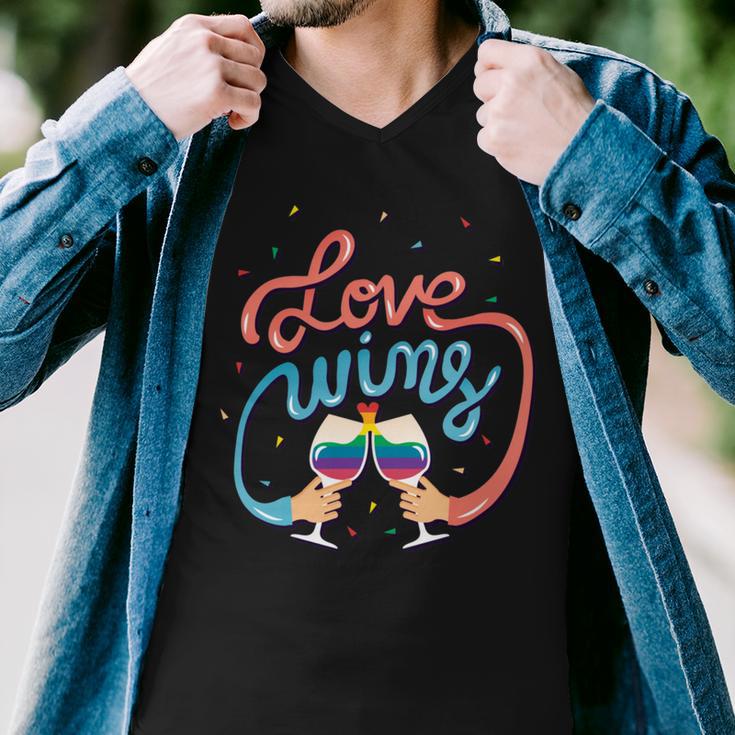 Love Wins 389 Trending Shirt Men V-Neck Tshirt