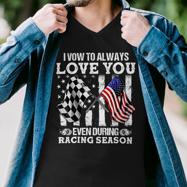 Love You During Racing Season Men V-Neck Tshirt