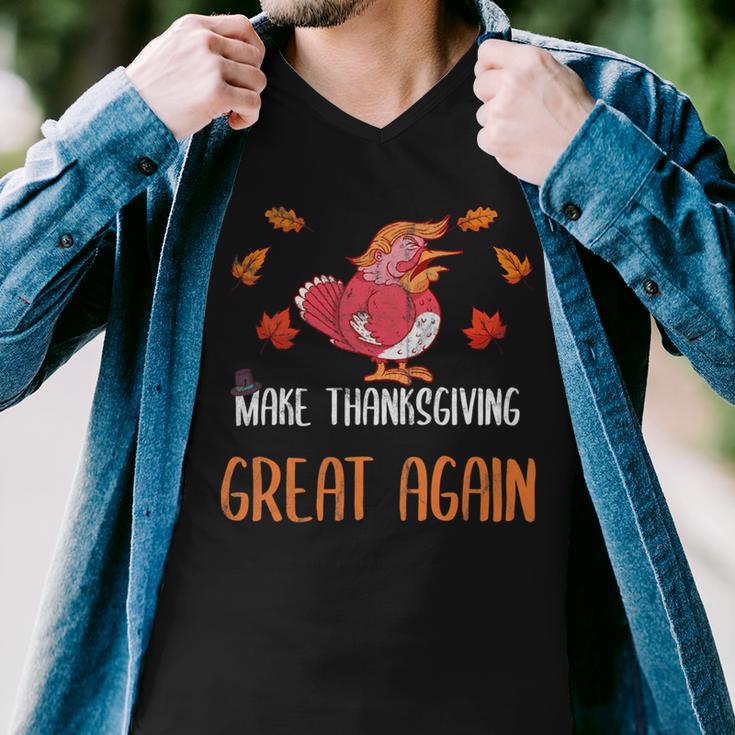 Make Thanksgiving Great Again Funny 5 Shirt Men V-Neck Tshirt