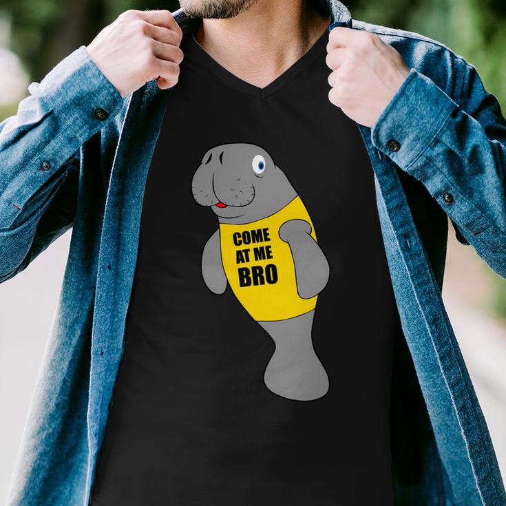 Manatee Novelty Come At Me Bro V2 Men V-Neck Tshirt