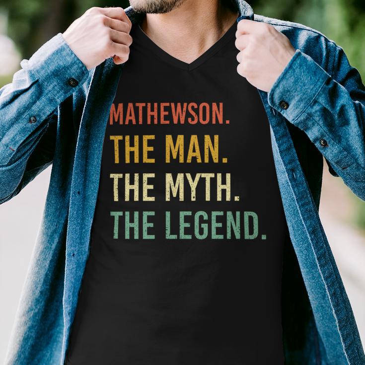 Mathewson Name Shirt Mathewson Family Name Men V-Neck Tshirt