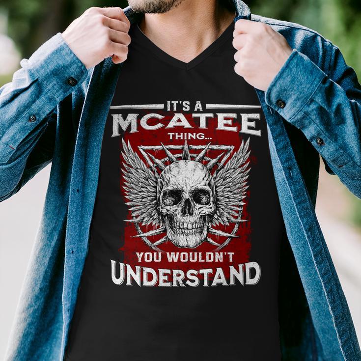 Mcatee Name Shirt Mcatee Family Name V3 Men V-Neck Tshirt