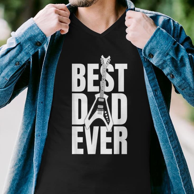 Mens Funny Dads Birthday Fathers Day Best Dad Ever Men V-Neck Tshirt