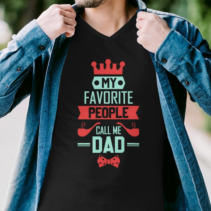 Mens My Favorite People Call Me Pop Fathers Day Men V-Neck Tshirt