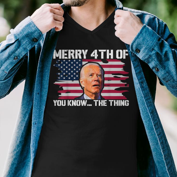 Merry 4Th Of You KnowThe Thing Happy 4Th Of July Memorial Men V-Neck Tshirt