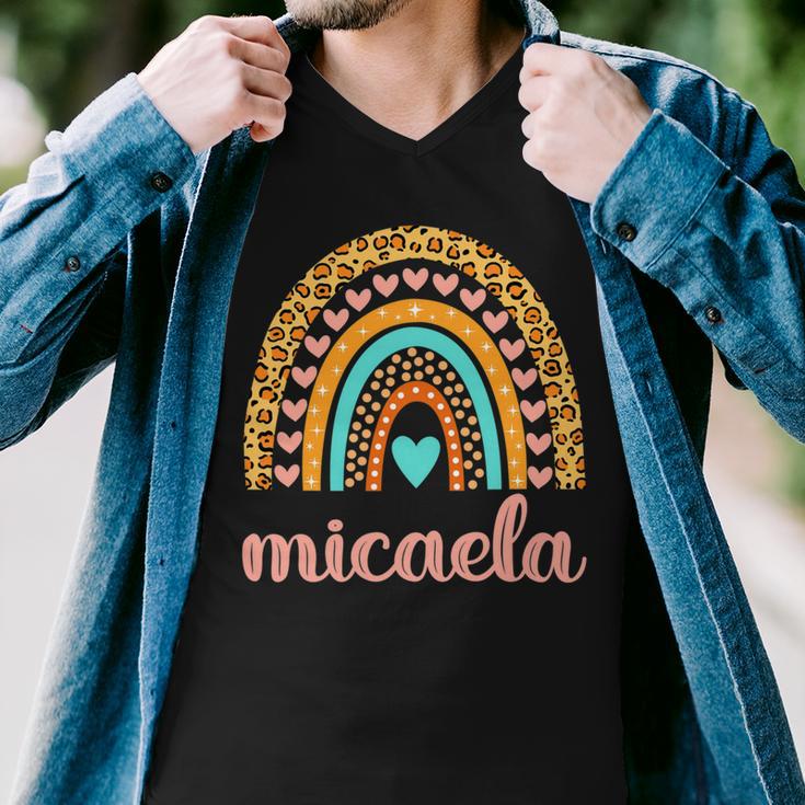 Micaela Micaela Name Birthday Shirt 26 Shirt Men V-Neck Tshirt