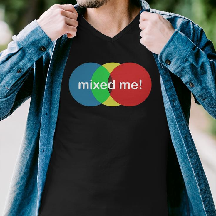 Mixed Me Funny Colors Colouring Men V-Neck Tshirt