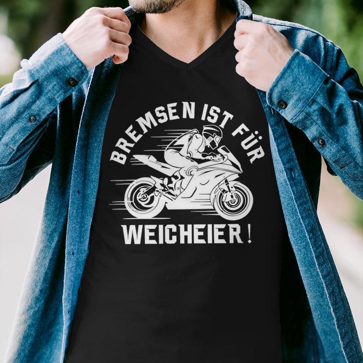 Motorcycle Racing Machines Motif With 486 Shirt Men V-Neck Tshirt