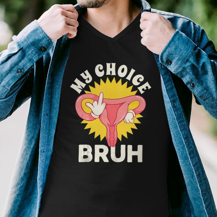 My Uterus My Choice Pro Choice Reproductive Rights Men V-Neck Tshirt