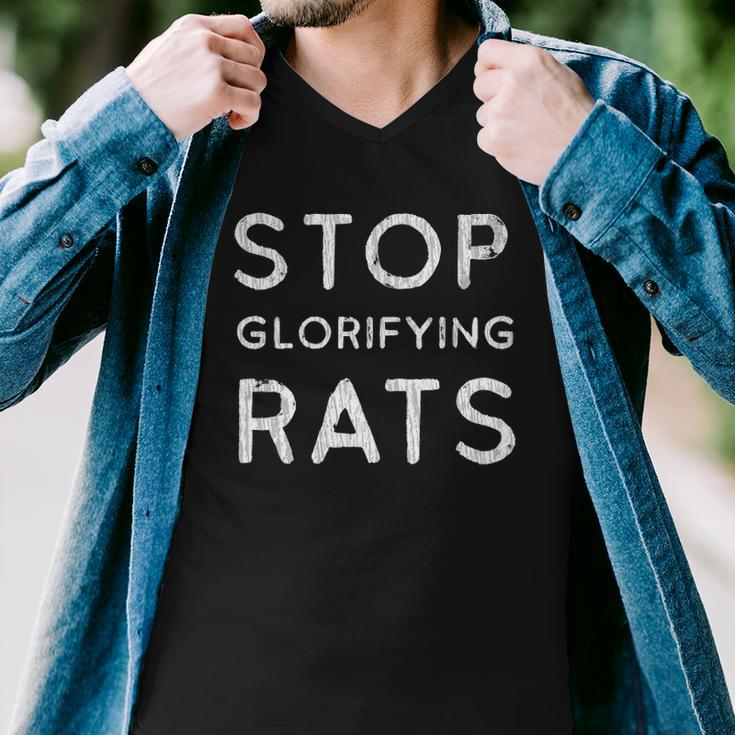 Stop Glorifying Rats Men V-Neck Tshirt