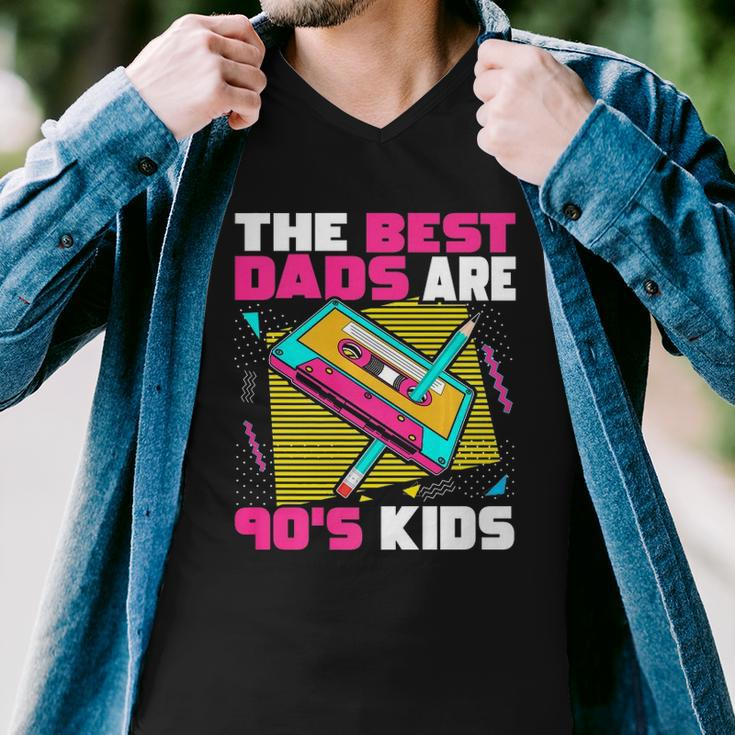 The Best Dads Are 90S Kids 90S Dad Cassette Tape Men V-Neck Tshirt