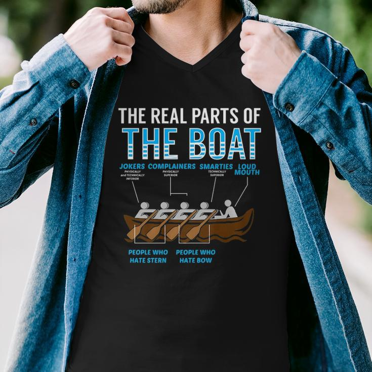 The Real Parts Of The Boat Rowing Gift Men V-Neck Tshirt