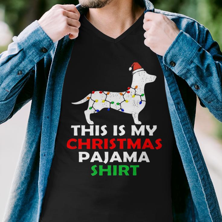 This Is My Christmas Pajama 875 Shirt Men V-Neck Tshirt